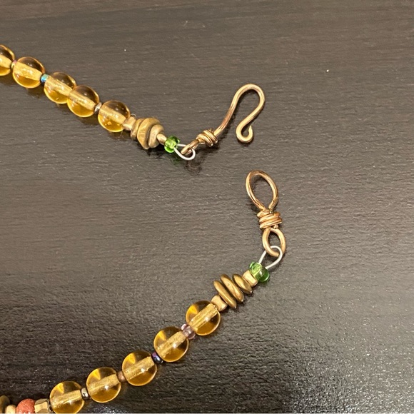 Handmade Lampwork Beads Fall Theme Beaded Necklace - Picture 10 of 11